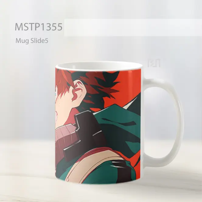 Izuku Midoriya Deku Pandangan Intens Mug MSTP1355 - All-side / Desain