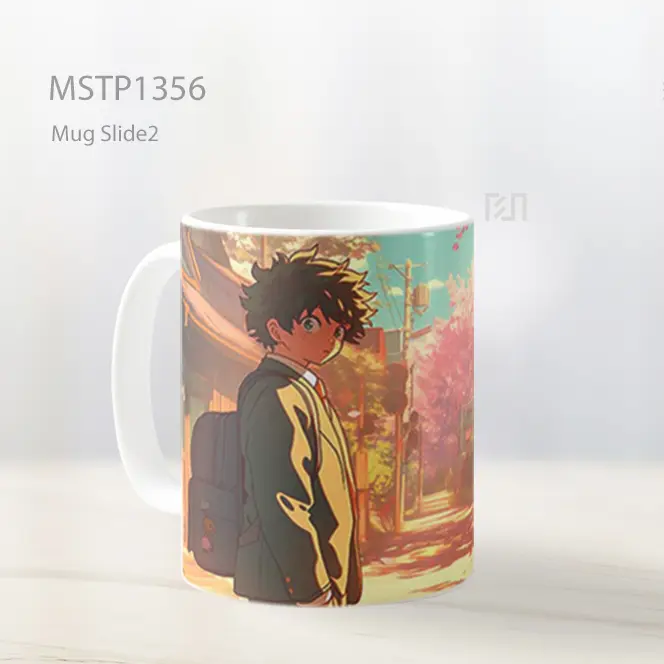 Izuku Midoriya Jalan Musim Sakura Mug MSTP1356 - All-side / Desain