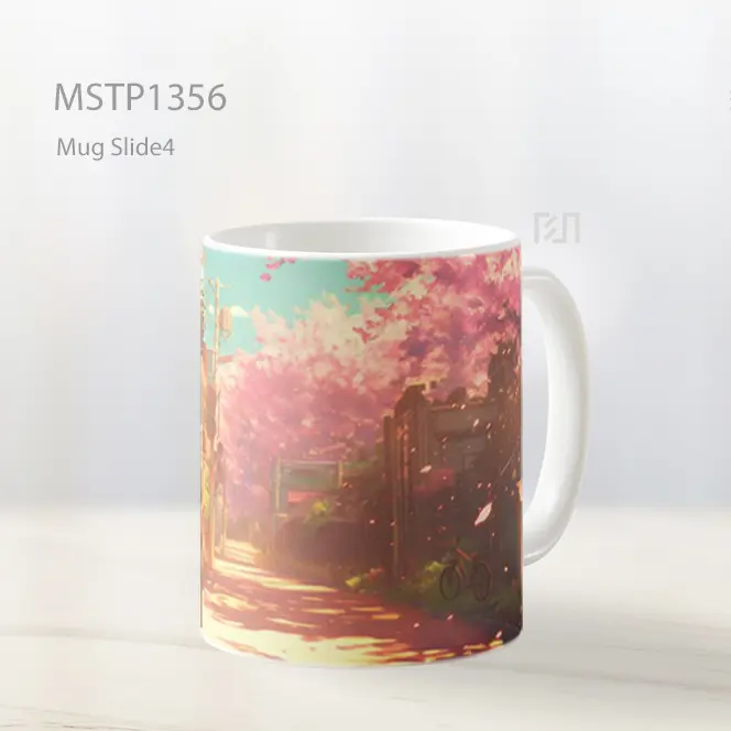 Izuku Midoriya Jalan Musim Sakura Mug MSTP1356