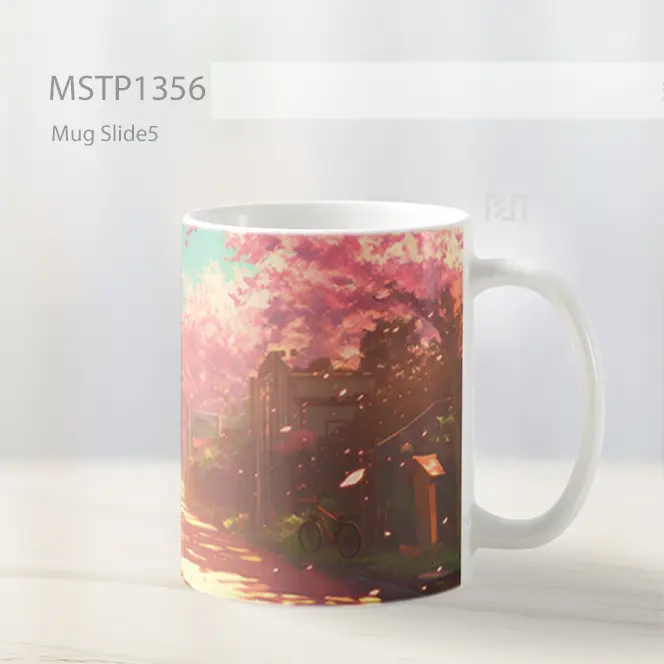 Izuku Midoriya Jalan Musim Sakura Mug MSTP1356 - All-side / Desain