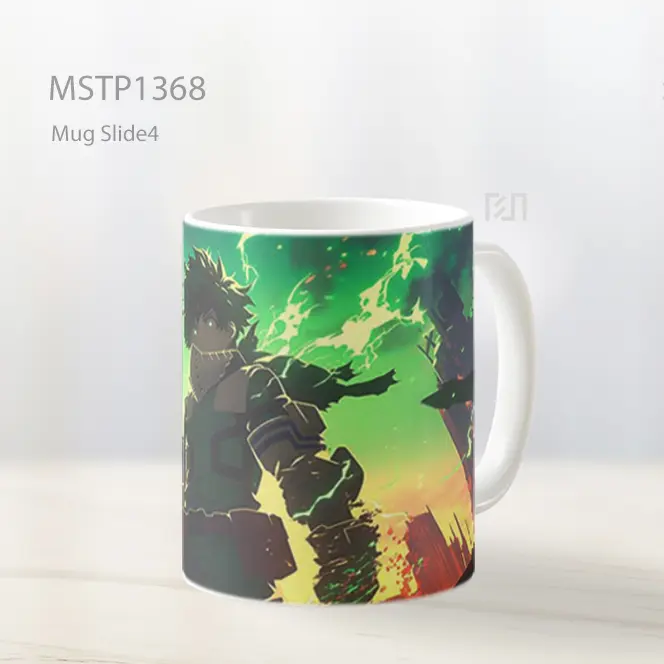 Izuku Midoriya Pertarungan Kota Mug MSTP1368
