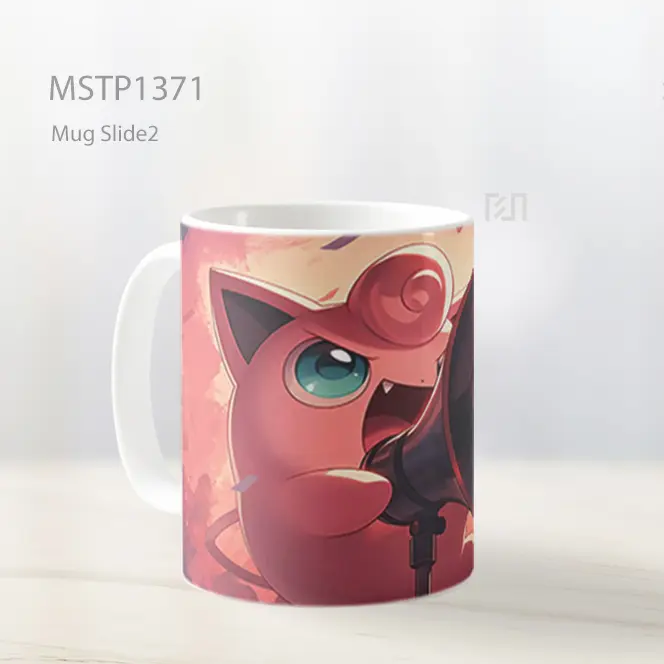 Jigglypuff Pertunjukan Megafon Mug MSTP1371 - All-side / Desain