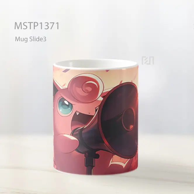 Jigglypuff Pertunjukan Megafon Mug MSTP1371 - All-side / Desain