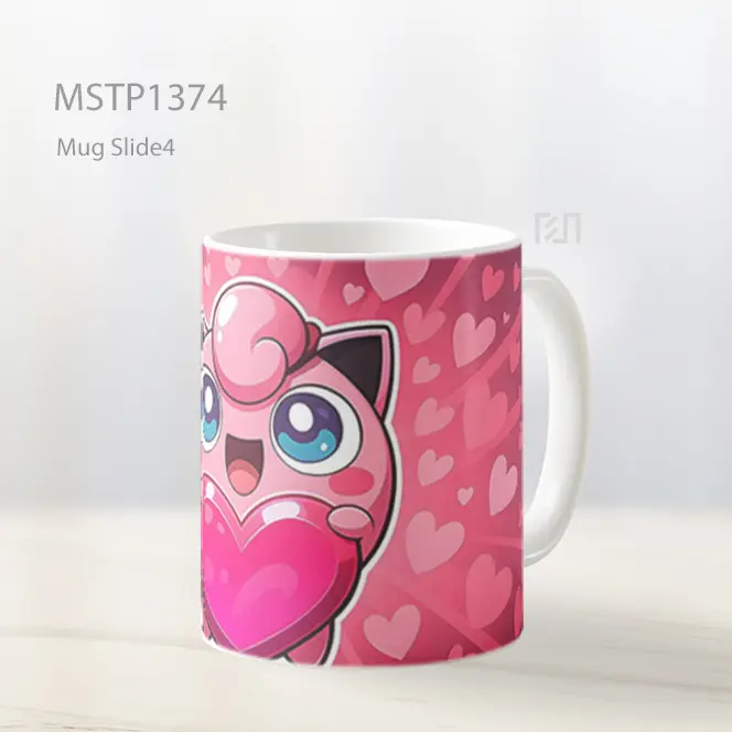 Jigglypuff Pok%C3%A3%C2%A9Mon Dengan Hati Cinta Mug MSTP1374