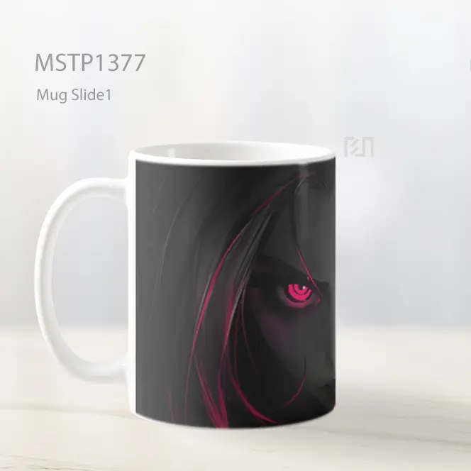 Jinx Arcane Mata Pink Bercahaya Mug MSTP1377 - All-side / Desain
