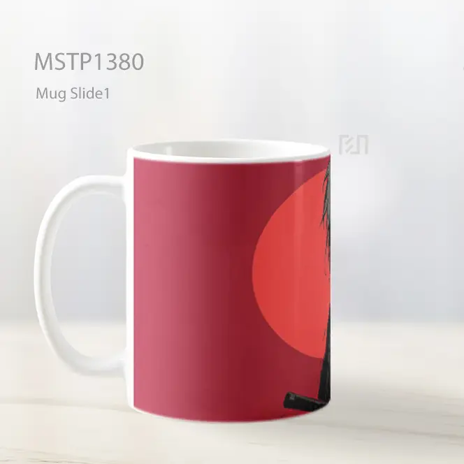 Jiraiya Siluet Bulan Merah Naruto Mug MSTP1380 - All-side / Desain