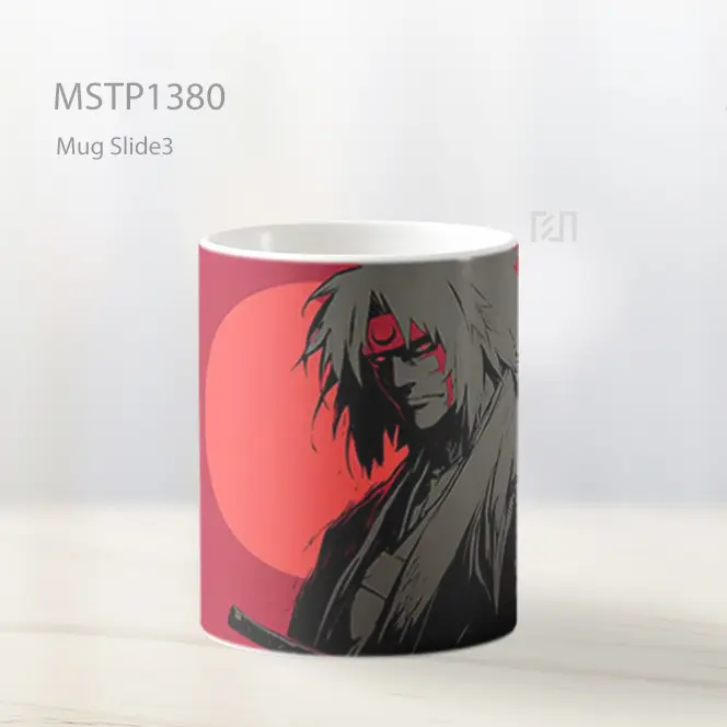 Jiraiya Siluet Bulan Merah Naruto Mug MSTP1380 - All-side / Desain