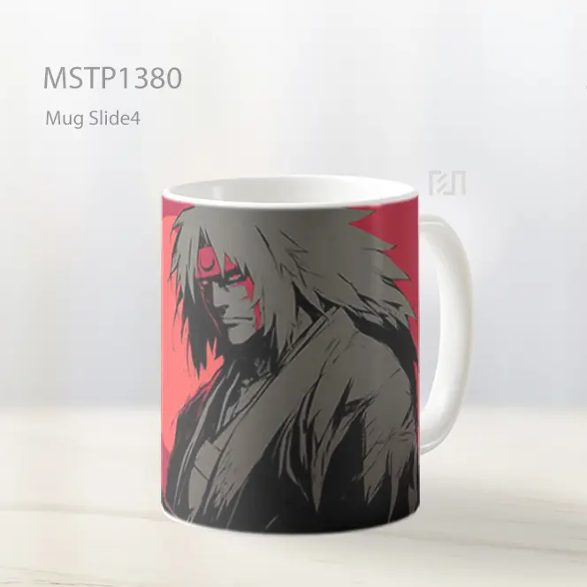 Jiraiya Siluet Bulan Merah Naruto Mug MSTP1380