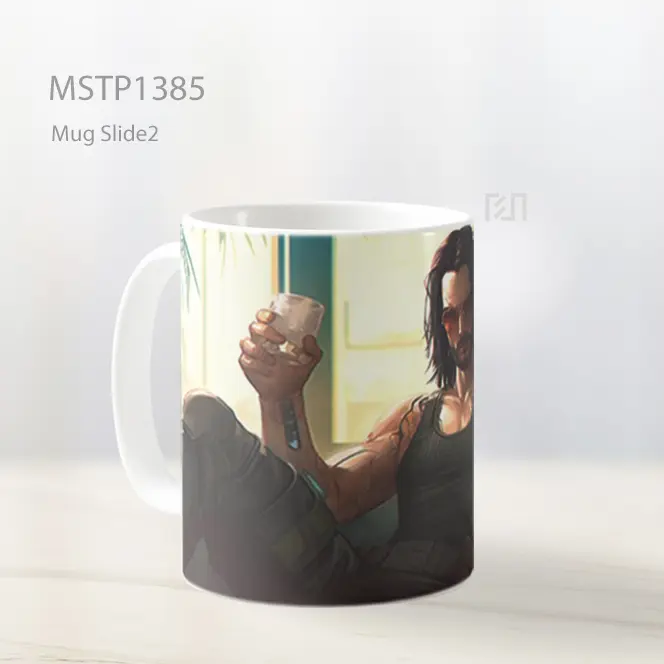 Johnny Silverhand Cyberpunk 2077 Mug MSTP1385 - All-side / Desain