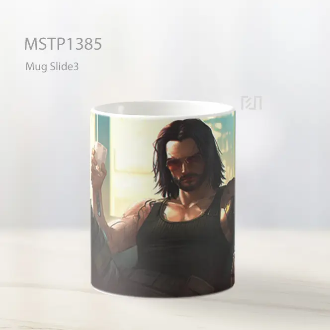 Johnny Silverhand Cyberpunk 2077 Mug MSTP1385 - All-side / Desain