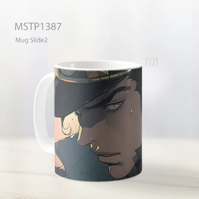 Jojo Bizarre Adventure Jotaro Kujo Di Bawah Hujan Mug MSTP1387 - All-side / Desain