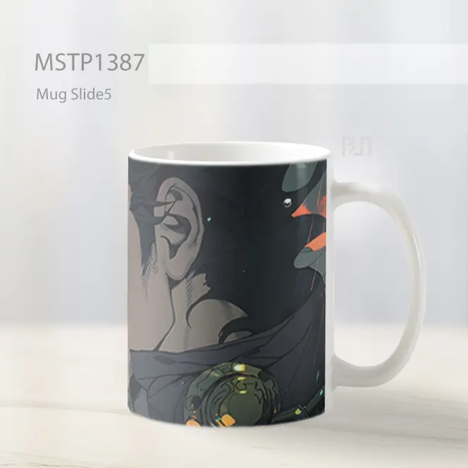 Jojo Bizarre Adventure Jotaro Kujo Di Bawah Hujan Mug MSTP1387 - All-side / Desain