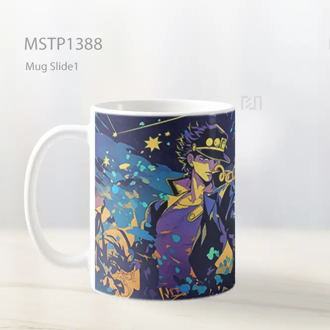 Jojo Bizarre Adventure Jotaro Kujo Star Platinum Kuat Mug MSTP1388 - All-side / Desain