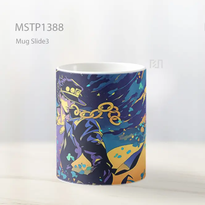 Jojo Bizarre Adventure Jotaro Kujo Star Platinum Kuat Mug MSTP1388 - All-side / Desain