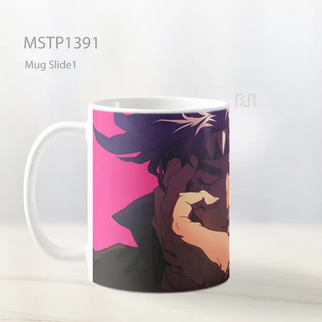 Jojo Joseph Joestar Latar Pink Mug MSTP1391 - All-side / Desain