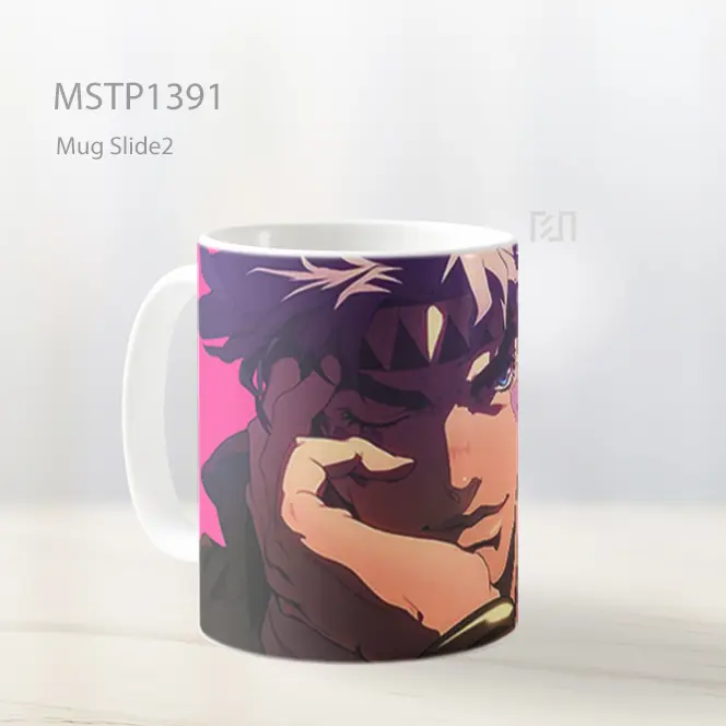 Jojo Joseph Joestar Latar Pink Mug MSTP1391 - All-side / Desain
