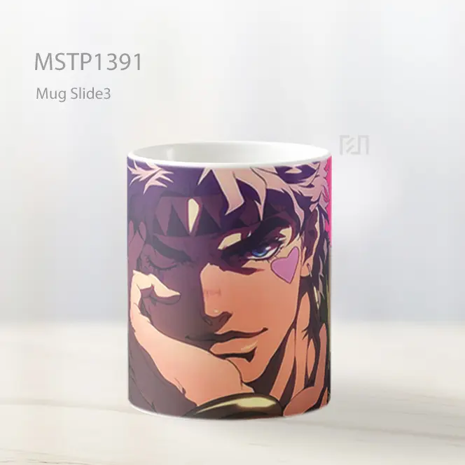 Jojo Joseph Joestar Latar Pink Mug MSTP1391 - All-side / Desain