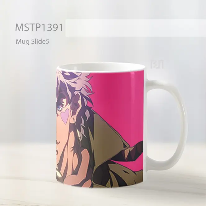 Jojo Joseph Joestar Latar Pink Mug MSTP1391 - All-side / Desain