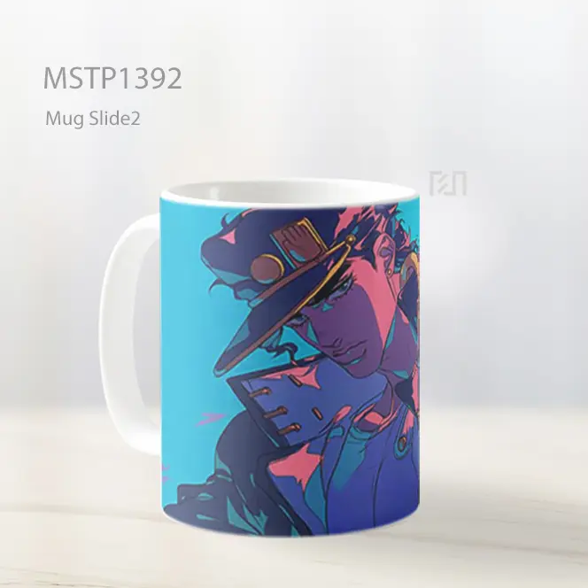 Jojo Jotaro Kujo Star Platinum Mug MSTP1392 - All-side / Desain