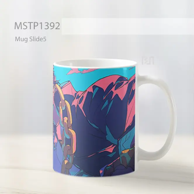 Jojo Jotaro Kujo Star Platinum Mug MSTP1392 - All-side / Desain