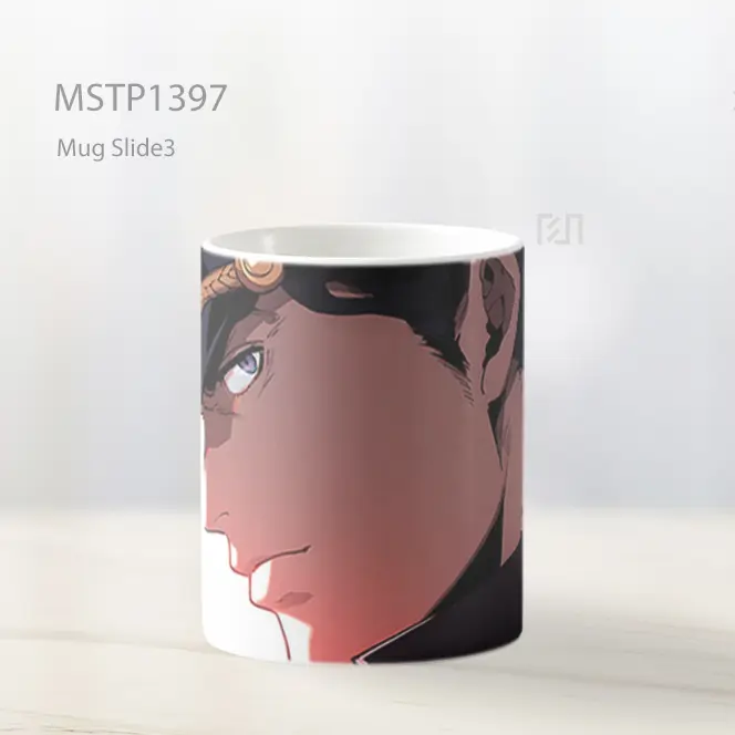 Jojos Bizarre Adventure Jotaro Kujo Putih Mug MSTP1397 - All-side / Desain