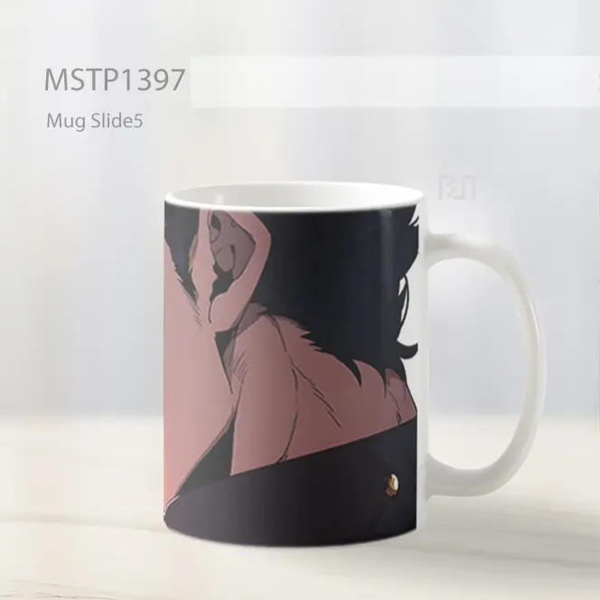 Jojos Bizarre Adventure Jotaro Kujo Putih Mug MSTP1397 - All-side / Desain