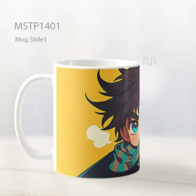 Joseph Joestar Chibi Syal Kuning Cerah Mug MSTP1401 - All-side / Desain