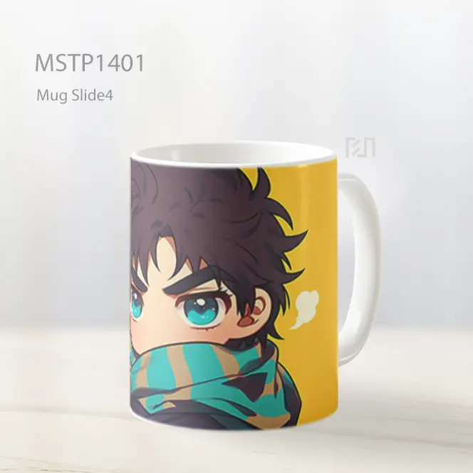 Joseph Joestar Chibi Syal Kuning Cerah Mug MSTP1401
