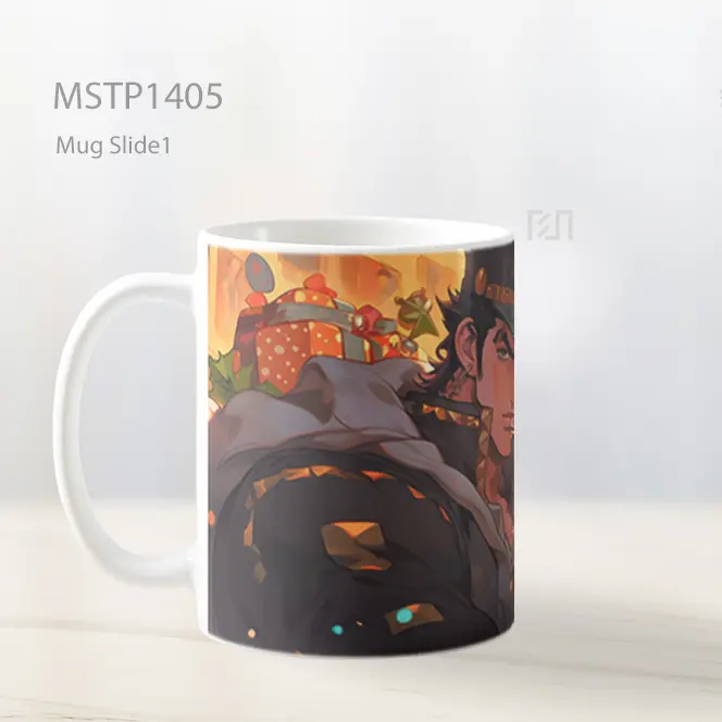 Jotaro Kujo Dengan Hadiah Natal Mug MSTP1405 - All-side / Desain