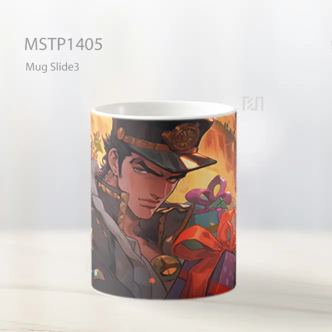 Jotaro Kujo Dengan Hadiah Natal Mug MSTP1405 - All-side / Desain