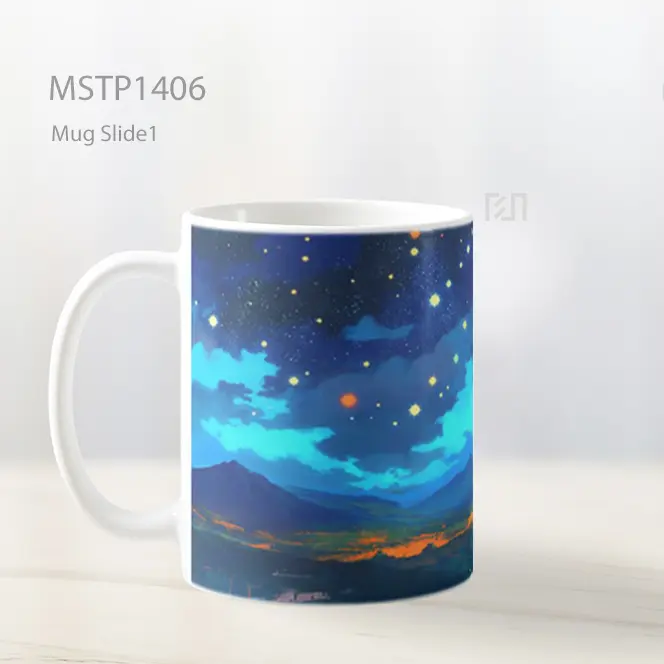 Jotaro Kujo Dio Brando Malam Berbintang Mug MSTP1406 - All-side / Desain