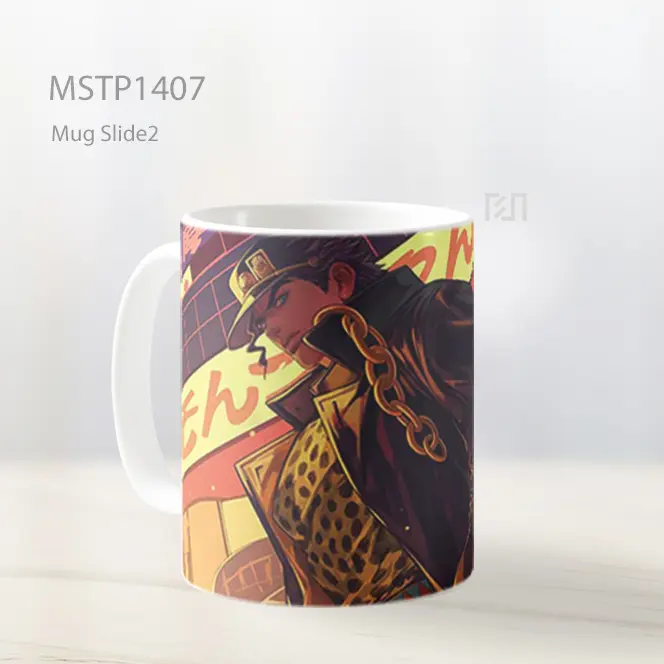 Jotaro Kujo Gaya Urban Mug MSTP1407 - All-side / Desain