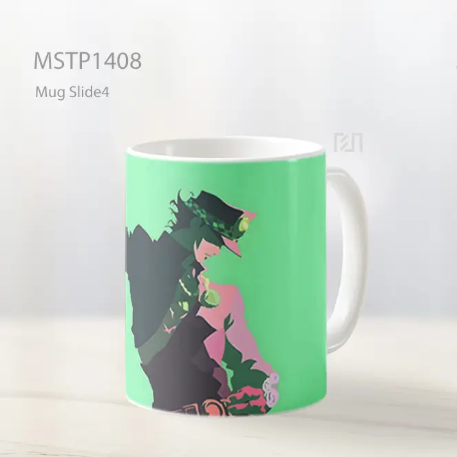 Jotaro Kujo Minimalis Hijau Mug MSTP1408