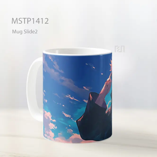 Jujutsu Kaisen Gojo Estetik Langit Mug MSTP1412 - All-side / Desain