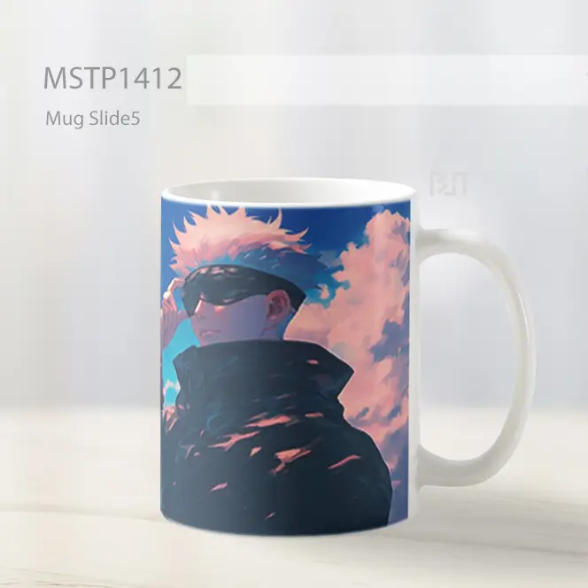 Jujutsu Kaisen Gojo Estetik Langit Mug MSTP1412 - All-side / Desain