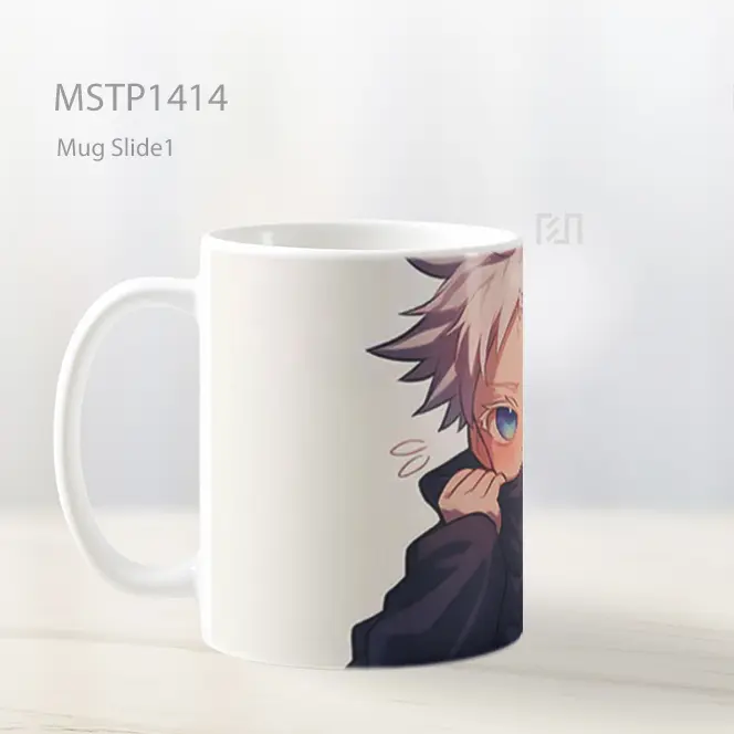Jujutsu Kaisen Gojo Satoru Chibi Lucu Mug MSTP1414 - All-side / Desain