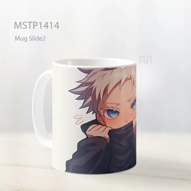 Jujutsu Kaisen Gojo Satoru Chibi Lucu Mug MSTP1414 - All-side / Desain