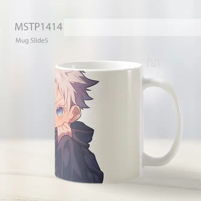 Jujutsu Kaisen Gojo Satoru Chibi Lucu Mug MSTP1414 - All-side / Desain
