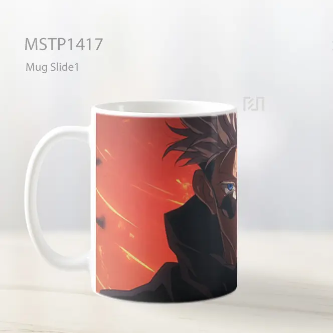 Jujutsu Kaisen Gojo Satoru Latar Merah Mug MSTP1417 - All-side / Desain