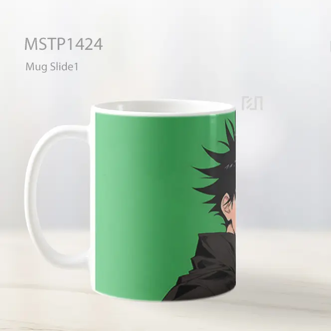 Jujutsu Kaisen Megumi Fushiguro Hijau Mug MSTP1424 - All-side / Desain