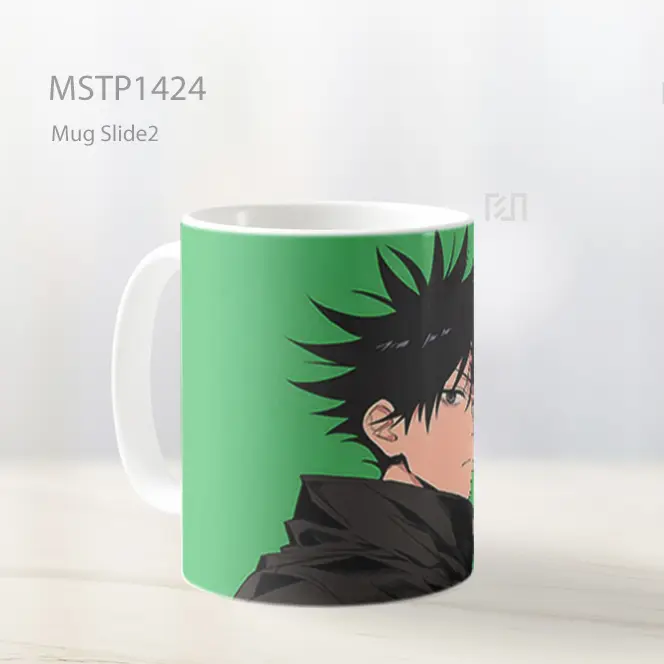 Jujutsu Kaisen Megumi Fushiguro Hijau Mug MSTP1424 - All-side / Desain