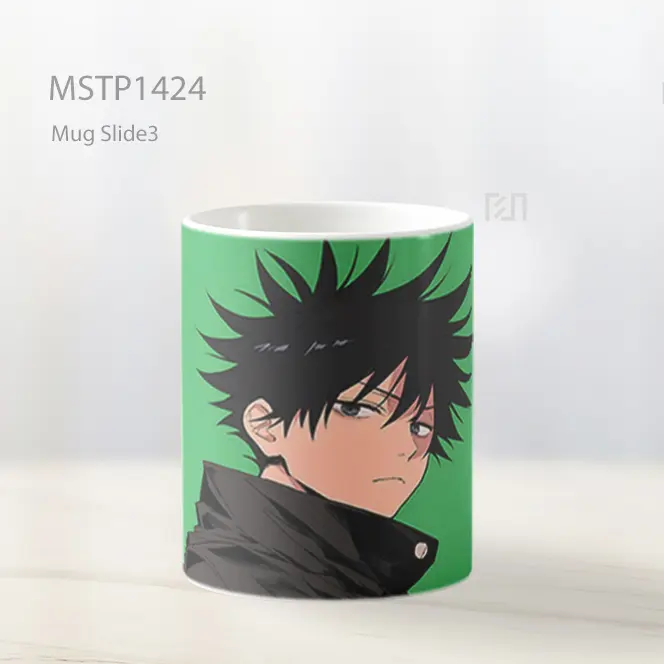 Jujutsu Kaisen Megumi Fushiguro Hijau Mug MSTP1424 - All-side / Desain