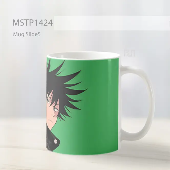 Jujutsu Kaisen Megumi Fushiguro Hijau Mug MSTP1424 - All-side / Desain