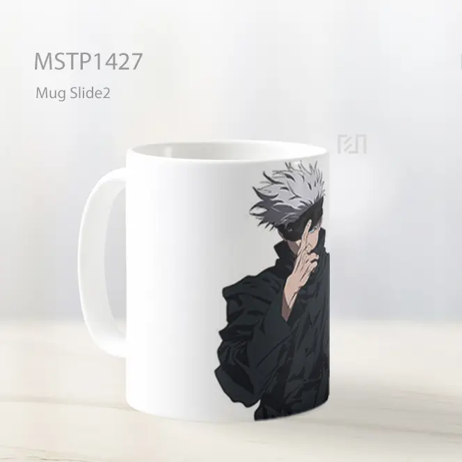 Jujutsu Kaisen Satoru Gojo Putih Mug MSTP1427 - All-side / Desain