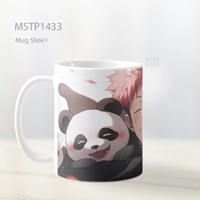 Jujutsu Kaisen Yuji Itadori Dengan Panda Mug MSTP1433 - All-side / Desain