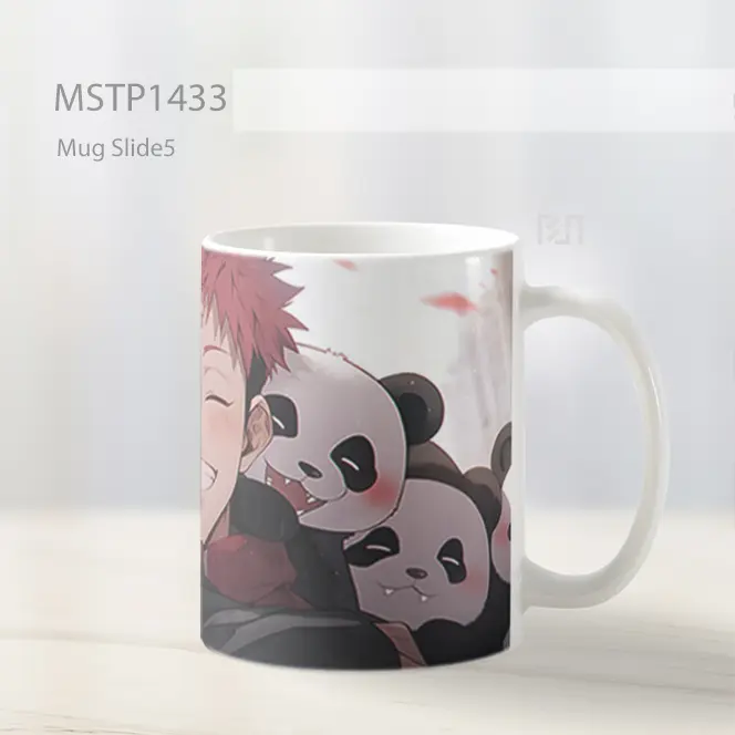 Jujutsu Kaisen Yuji Itadori Dengan Panda Mug MSTP1433 - All-side / Desain