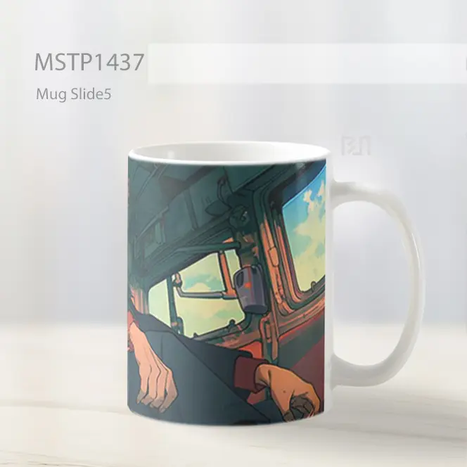Jujutsu Kaisen Yuji Itadori Penuh Pikiran Mug MSTP1437 - All-side / Desain
