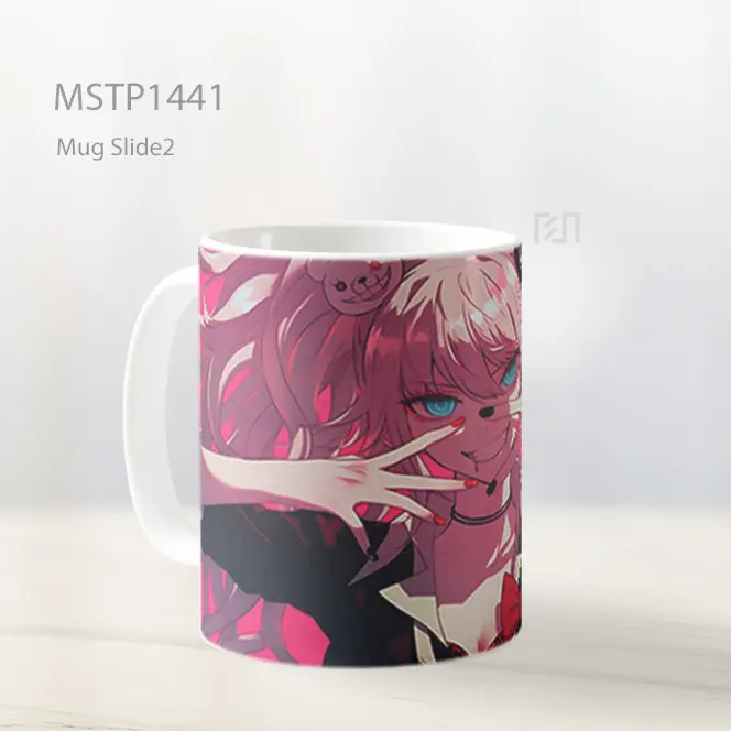 Junko Enoshima Kekacauan Pink Mug MSTP1441 - All-side / Desain