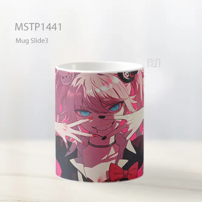 Junko Enoshima Kekacauan Pink Mug MSTP1441 - All-side / Desain