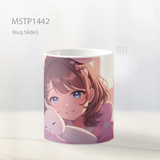 Kaede Azusagawa Piyama Kelinci Senyum Pagi Mug MSTP1442 - All-side / Desain